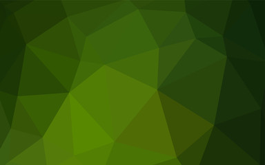Fototapeta na wymiar Light Green vector polygon abstract backdrop.