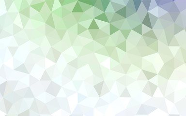Fototapeta premium Light Green vector gradient triangles template.