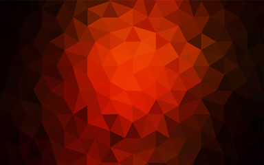 Dark Red vector shining triangular cover.