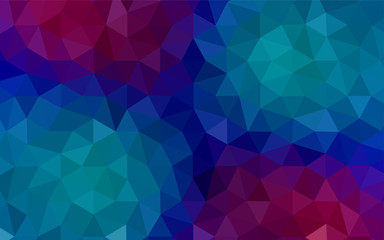 Obraz premium Light BLUE vector polygonal template.