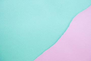 Background of fashionable pastel colors. Flat lay of soft color paper.