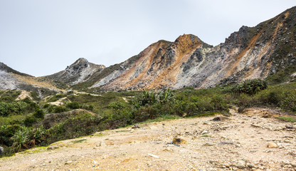 The slope of mount Sibayak