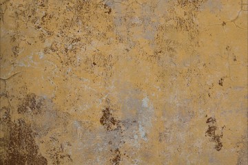 Dried old wall. Stained wall. Old grunge background.