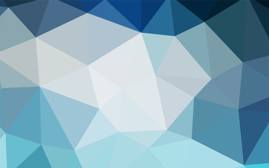 Light BLUE vector abstract polygonal template.