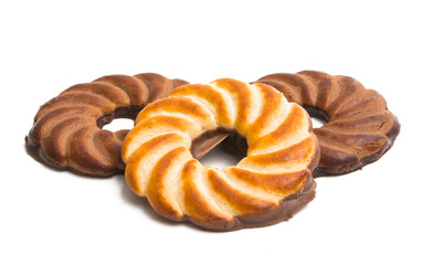 Obraz na płótnie Canvas biscuits rings isolated