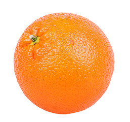 Juicy orange isolated on white background with clipping path