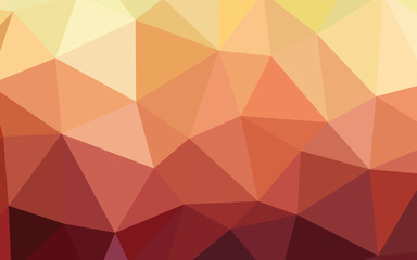 Light Red, Yellow vector shining triangular layout.