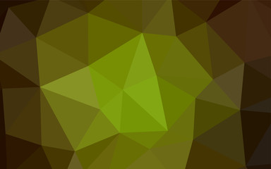 Dark BLUE vector shining triangular layout.