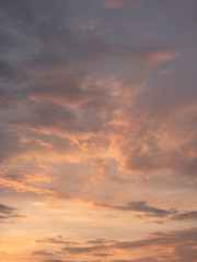 Fototapeta na wymiar Sunset sky. Colourful sky view.