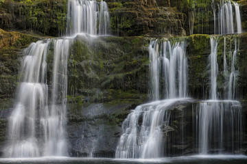 Sgwd yr Pannwr waterfall, Brecon Beacons National Park, Wales