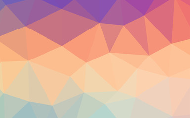Light Multicolor vector shining triangular backdrop.