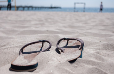 Flip-Flops im Ostseestrand