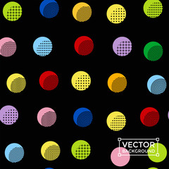 Colorful circles modern abstract background