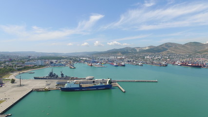 Novorossiysk quay  Cemes Bay, Black Sea, Krasnodar region, Russia 2018-08-08