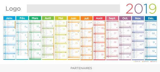 calendrier 2019