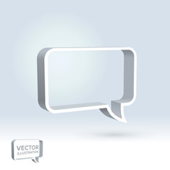 3d speech bubble