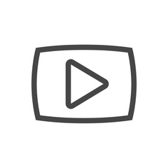 Video button, Play button, icon