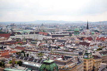 Obraz premium Capital city of Vienna in Austria, citysccape from the city centre