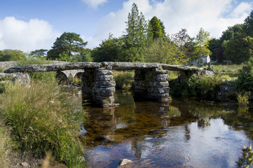 Fototapeta na wymiar Brücke im Darthmoor