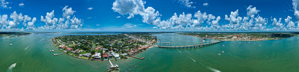 Fototapeta na wymiar Panorama Saint Augustine Florida.JPG