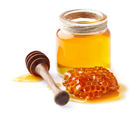 Honey with honeycomb