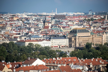 Prague city panorama