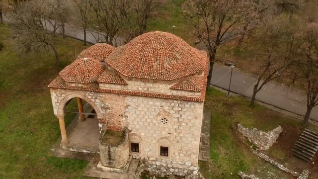 Aerial Drone View Of Medieval Fortress Naissus 