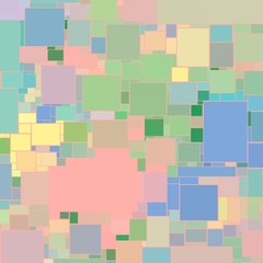 Pixelated colorful background. 2d rendered illustration.