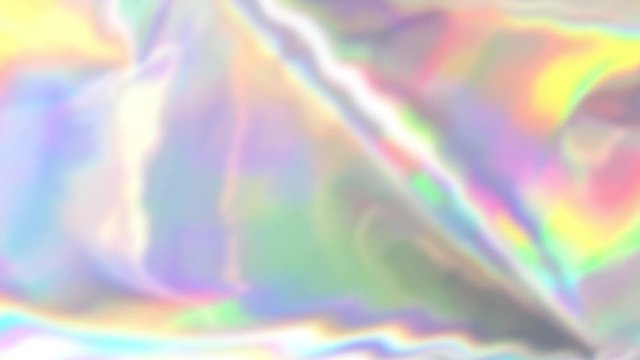 Liquid Holographic foil with pastel colors.

