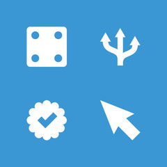 Collection of 4 choice filled icons