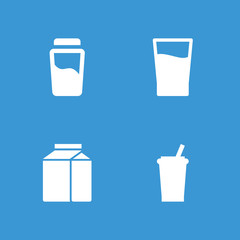 Collection of 4 drinking filled icons