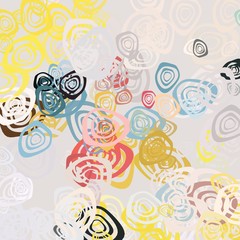 Obraz premium Various colorful pattern. 2d illustration.