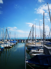 Obraz premium Boote in Friedrichshafen