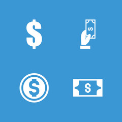 Collection of 4 income filled icons