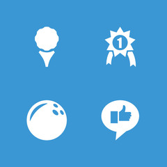 Collection of 4 challenge filled icons