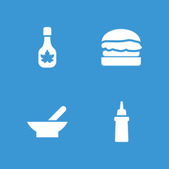 Collection of 4 sauce filled icons
