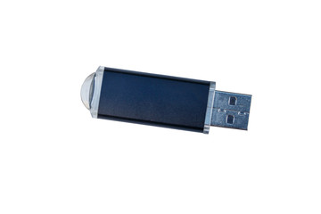 USB memory stick or flash drive isolated on white background