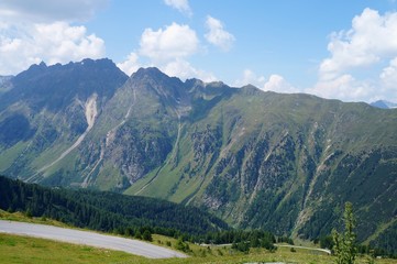 Fototapeta na wymiar Berge Gipfel Alpen