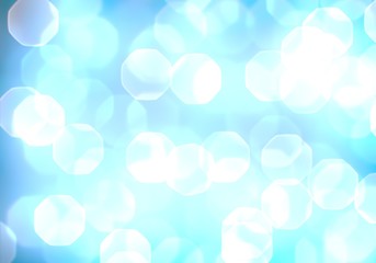 Big colorful defocused lights on dark background.