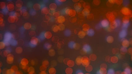 Big colorful defocused lights on dark background.