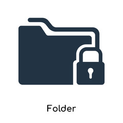 Folder icon vector isolated on white background, Folder sign