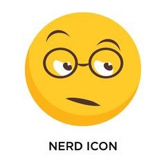 Nerd icon vector isolated on white background, Nerd sign