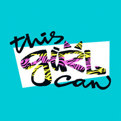 Fototapeta premium Abstract girl t-shirtl rough grunge pattern, modern design template.