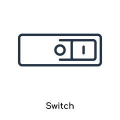 Switch icon vector isolated on white background, Switch sign , line symbols or linear logo design in outline style