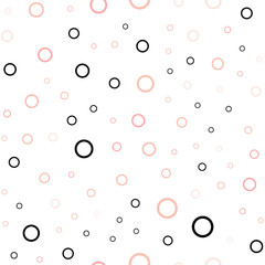 Light Red vector seamless pattern with spheres.