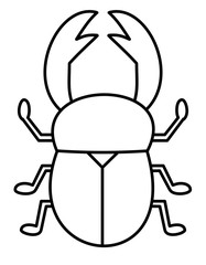 クワガタ(線画)