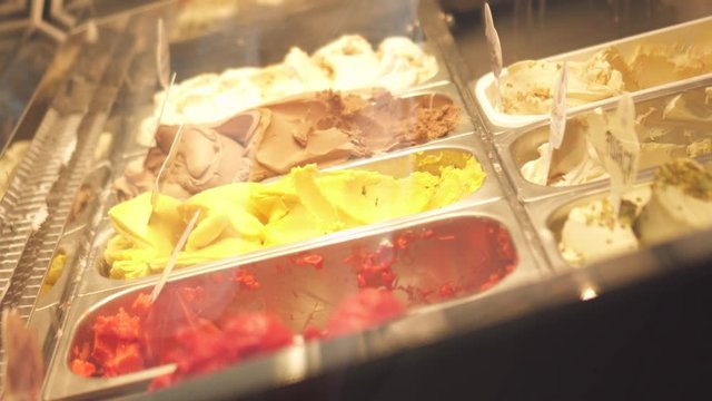ice cream box multi coloured