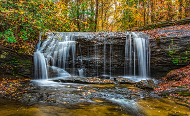 Wildcat Falls near Table Rock State Park in Greenville, South Carolina, USA.
