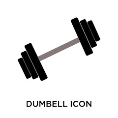Dumbell icon vector isolated on white background, Dumbell sign