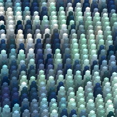 Fototapeta premium 3d rendered geometric pattern.